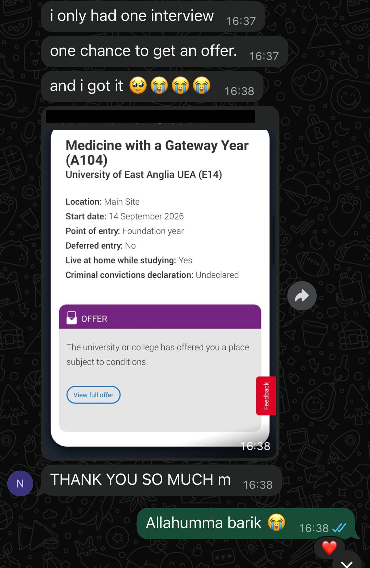 Student success story 2